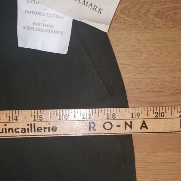 green wool high rise pleated  pants edium -MADE IN CANADA - Picture 7 of 9